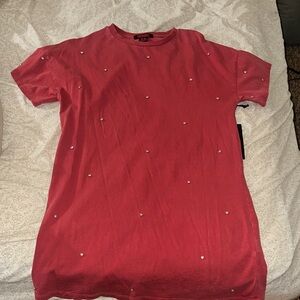 Red Embellished Women's Dress